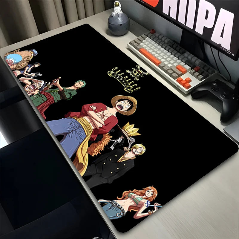 Anime Mouse Pad Gamer Computer Accessories Desk Mat 900x400 Playmat Gaming Office Deskmat Mousepad O-one P-piece Large Pc Carpet